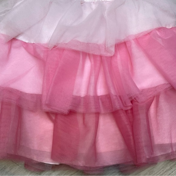 Janie and Jack Ombre Tiered Tulle Skirt Ballet Twirl Formal Holiday Trip Pink 2T - Picture 3 of 13